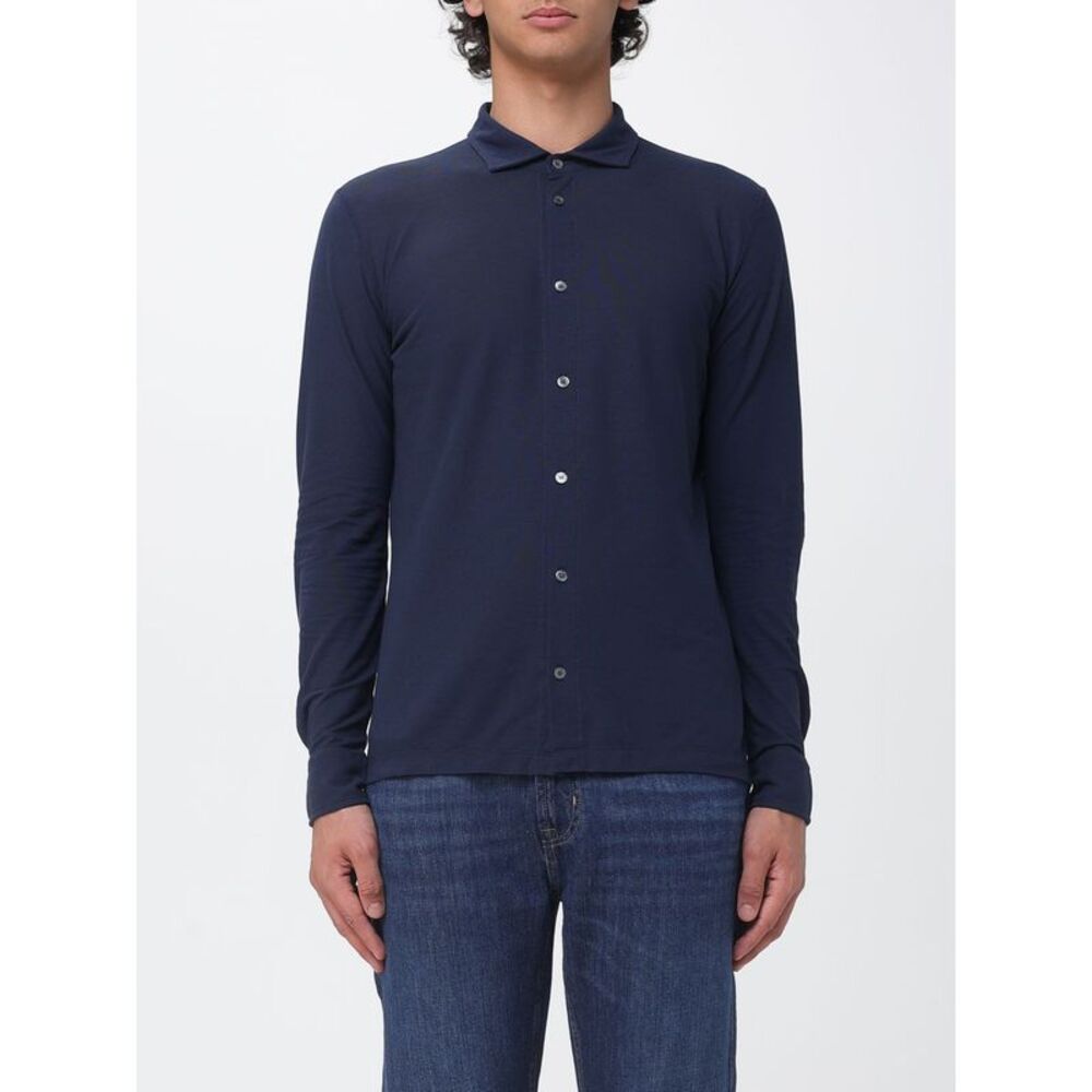 Zanone Polo Shirt Men Blue